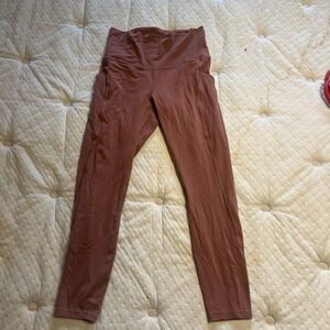 lululemon athletica Dusty Rose coloured 3-pocket Leggings